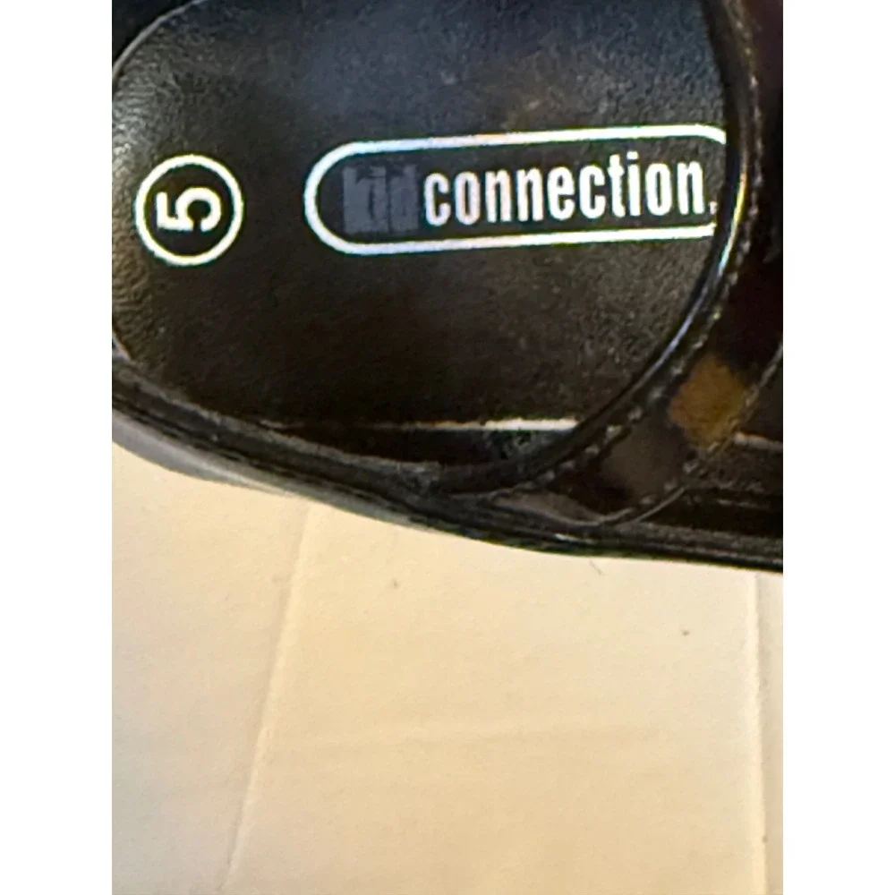 Kid Connection Black Patent Bow Mary Jane Shoes Toddler Girls‎ Size 5